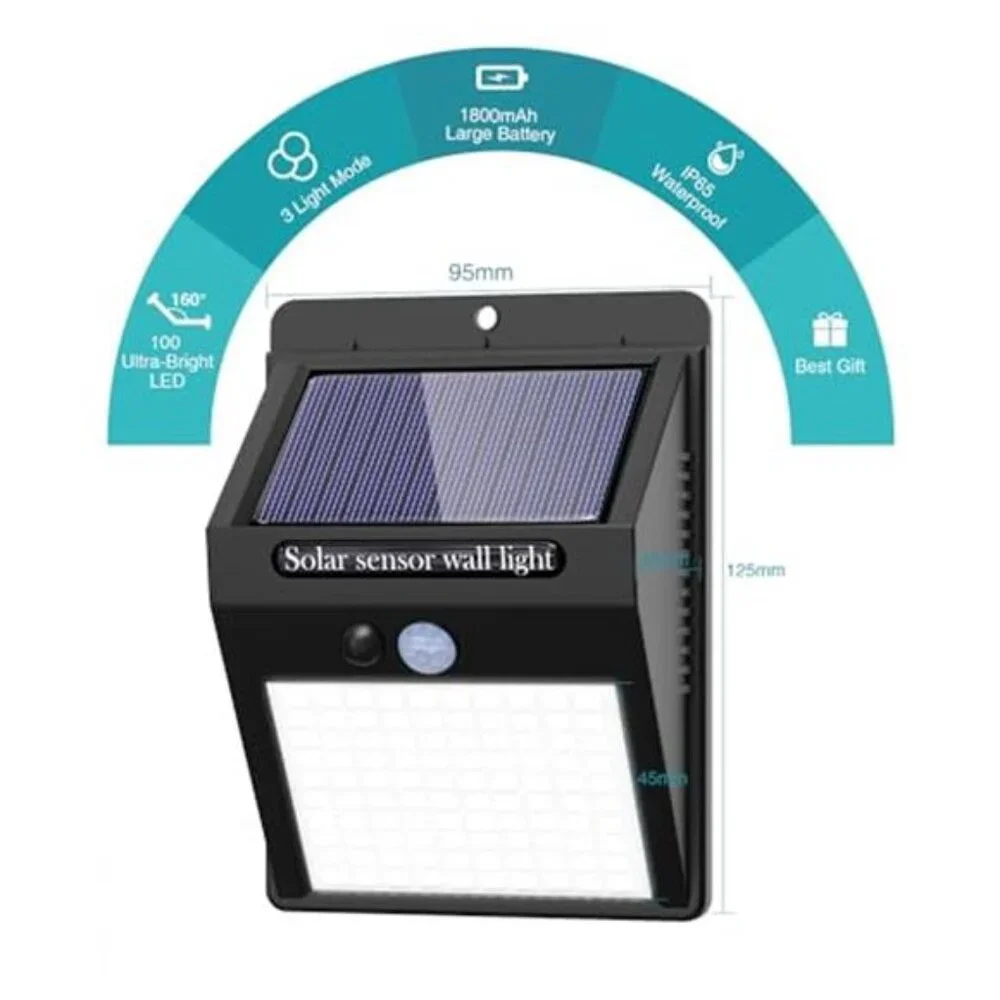 Outdoor Solar Motion Lights 6 Pack Waterproof LED Security Lights Front Door Bac
